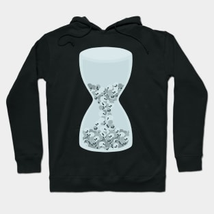 Time Is Running Out (Skulls In An Hourglass) Hoodie